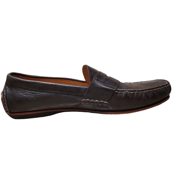 POLO Ralph Lauren Daniels Leather Penny Loafer Driving Mocassin Men's Size 13 D - Picture 3 of 9